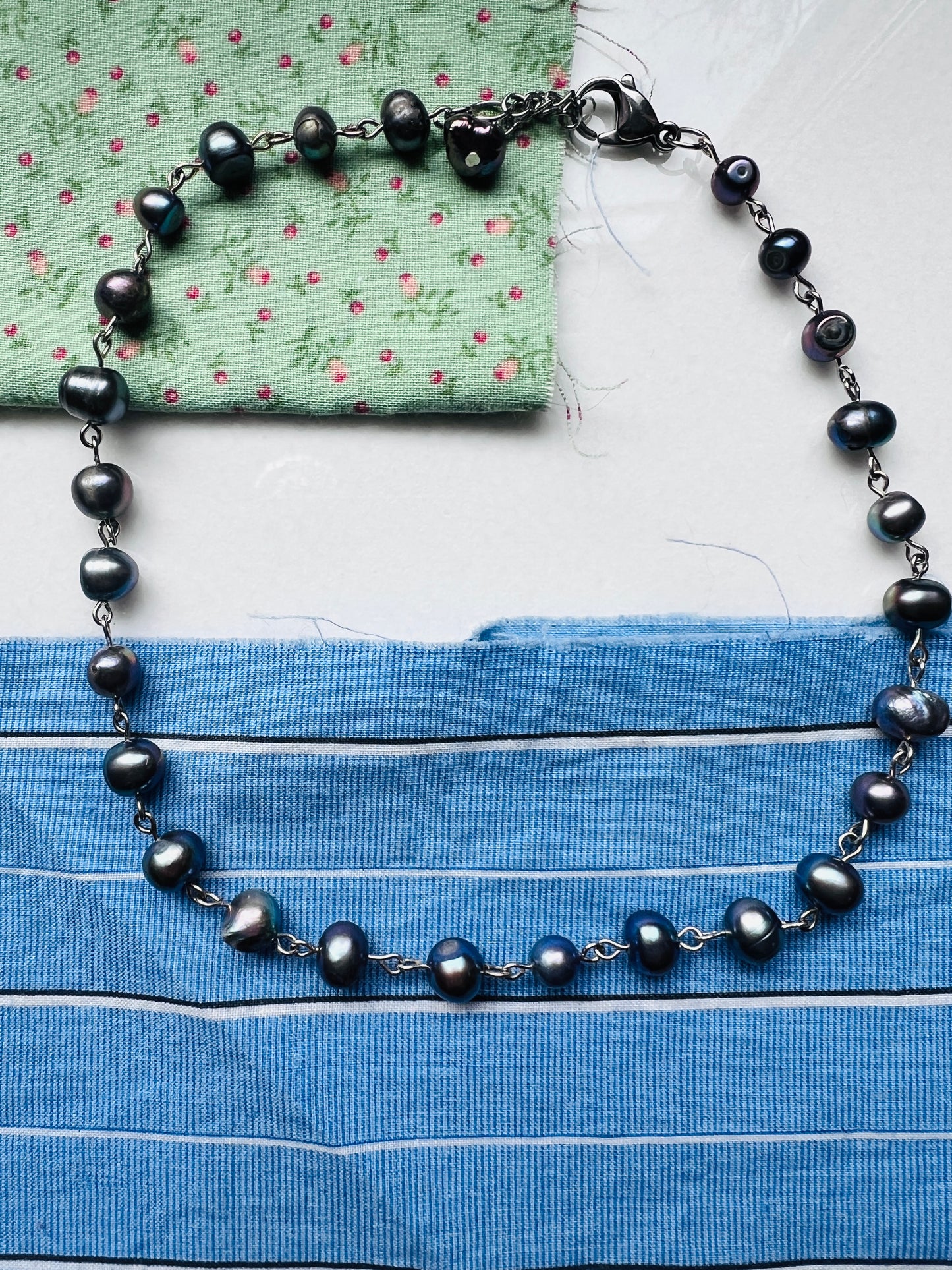 Black Freshwater Pearl Choker