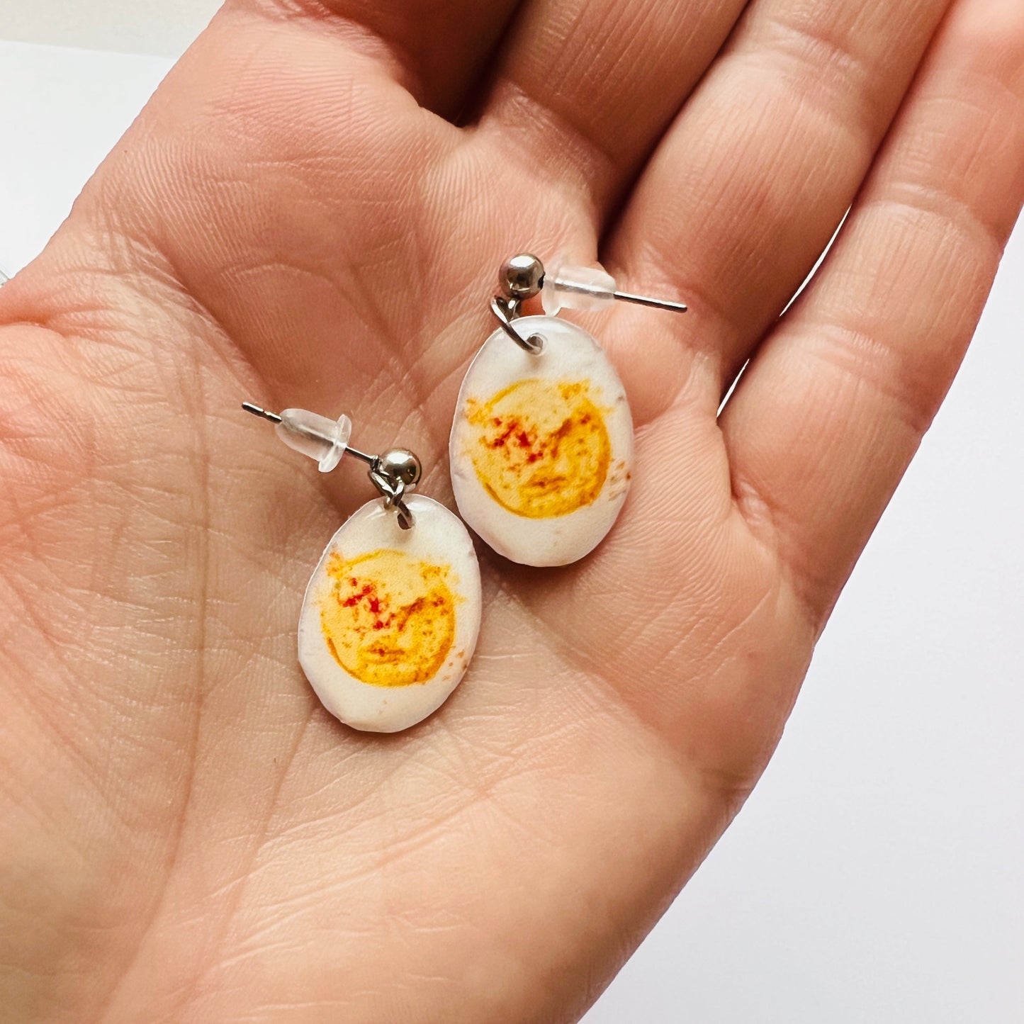 Deviled Egg Charm Earrings