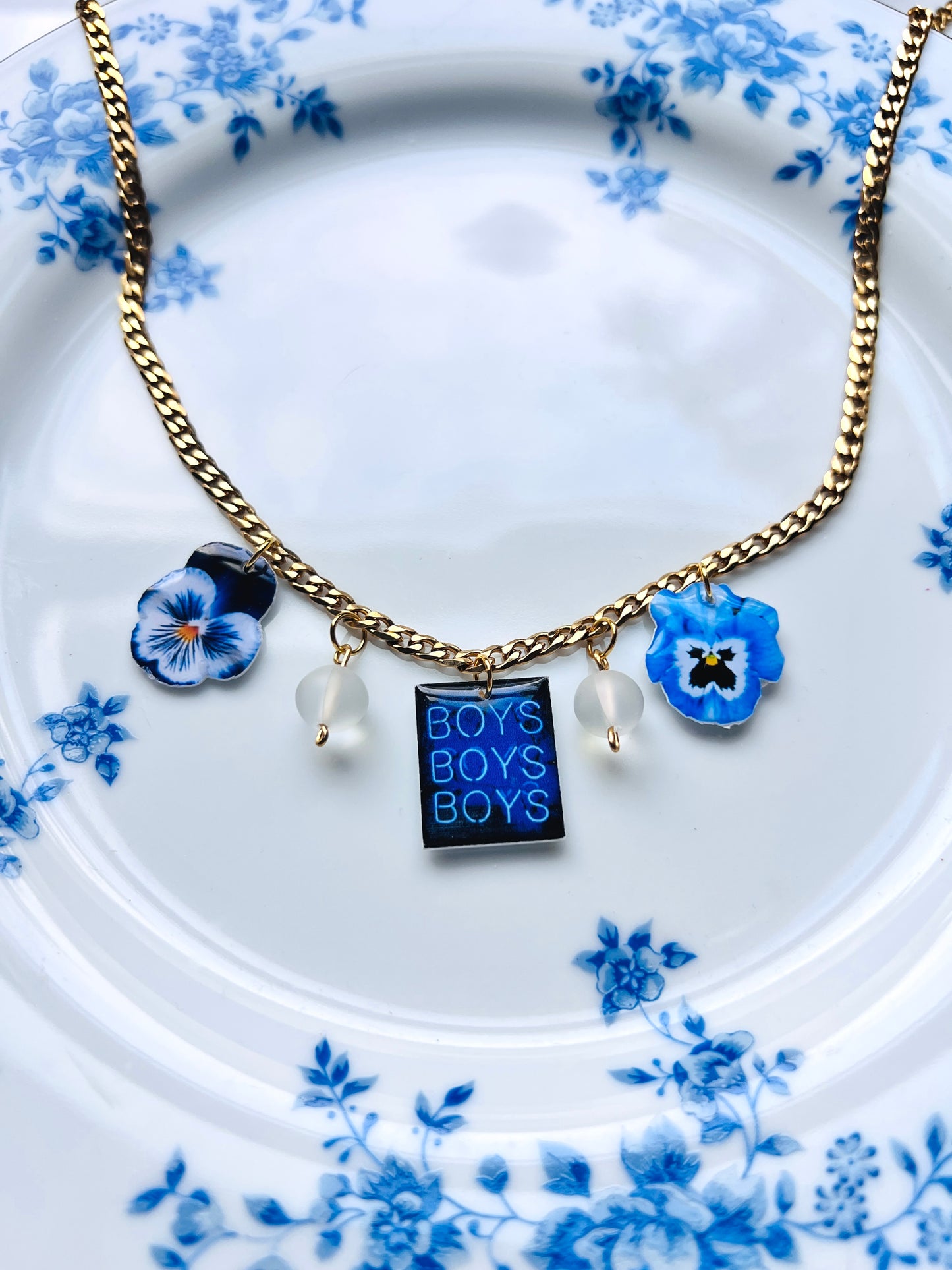 Boy Crazy Charm Necklace