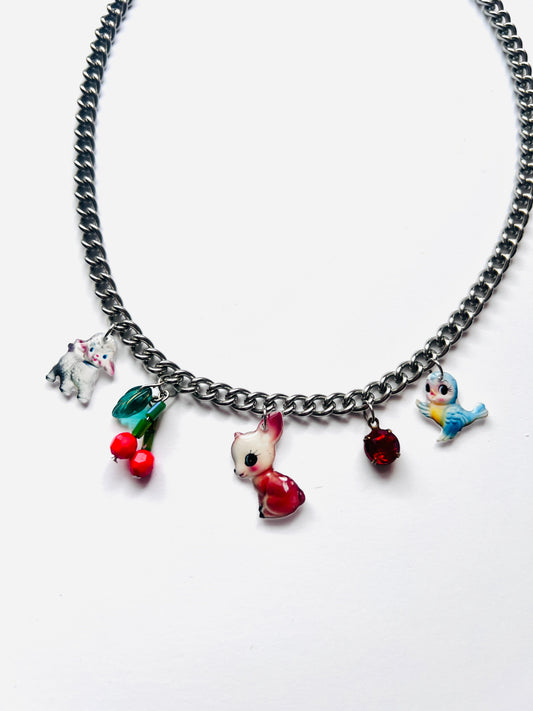 Cute Babies Charm Necklace