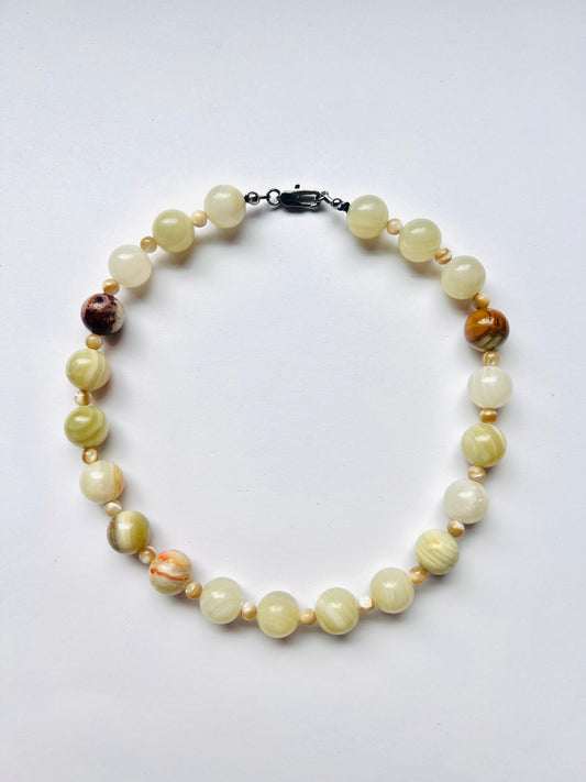 Beaded Jade Necklace